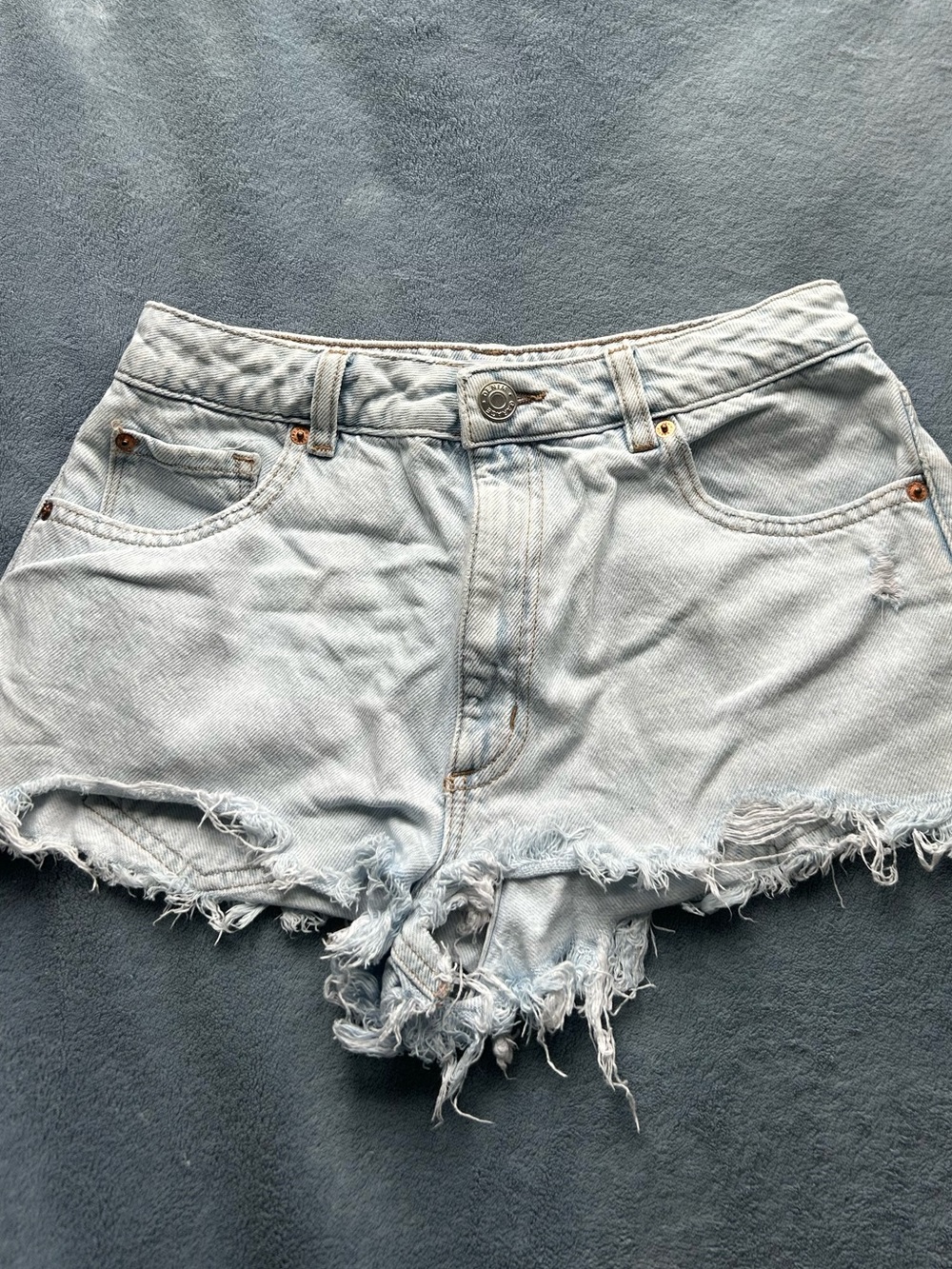 Garage Denim Mini Festival / Cheeky Festival Light Wash Jean Shorts